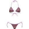 F**K Bikini Donna Triangolo con Slip Regolabile Multicolor SW0650-MC