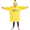 Pokémon Felpa con Cappuccio Bambini Adolescenti, Anime Gengar Pikachu Coperta Indossabile Pile con e Senza Cuscino Integrata