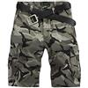 PengGeng Uomo Casual Pantaloncini con I Tasconi Pantaloni Cargo Bermuda in Mimetiche Verde Chiaro Camuffamento 36