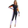 Runhomal Costume da bagno da donna 1 pezzo Anti UV Quick Dry Rashguard Maniche Lunghe Spiaggia Surf Piscina Tuta da Nuoto, viola., S