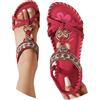 Generico Ciabatte Casa Donna, Sandali Donna Estive, Sandaletti Bohémien, Casual Open Toe Sandali, Plateau Mules Estate Strass Scarpe Con Zeppa, Estivi Eleganti e Comodi da Spiaggia