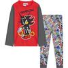 Get Trend Sonic The Hedgehog Pigiama Bambino, Set Lungo Pigiami Bambini con T-Shirt e Pantaloni, Abbigliamento da Casa, Regalo Ragazzo (9-10 Anni, Rosso Shadow)