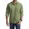 Enlision Camicia Verde Uomo Manica Lunga Casual No Stiro Camicia da Lavoro Uomo Cotone Regular Fit XL