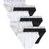 NEXT Ragazza Confezione da 7 Slip Bikini Nero/Bianco/Grigio 11 Anni-12 Anni