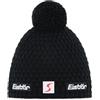 Eisbär Berretto con Pompon Trail Skipool Beanie Lavorato a Maglia in Lana Taglia Unica - Nero