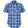 Dctop Camicia da uomo a maniche corte, casual, bottoni a pressione, tinta unita, vestibilità normale, per il tempo libero
