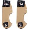 Fila 6 Paia salvapiede con cuscinetto in silicone, taglio basso antiscivolo, pedalini Unisex, Calzini Invisibili per Mocassini e sneakers. (IT, Numero 39-42, 6 PAIA BEIGE)