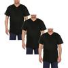 Maxfort T-Shirt Uomo Taglie Forti, Set 3 Pezzi, Scollo V, Intimo, Cotone (IT, Testo, 7XL, Regular, Regular, 3 Pezzi Nero)