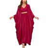 YOUKD Kaftan Lungo Estivo da Donna Maxi Abito Bohémien Accappatoio da Spiaggia Kimono Spazioso Taglia Unica
