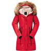 OROLAY Parka Invernale da Donna Foderato in pile Addensato con Cappuccio e collo in Pelliccia Rimovibile