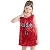 LOLANTA Vestito da Canotta Senza Maniche con Scollo a Barchetta Scintillante Hip Hop Dancewear