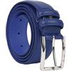GianMarcoVenturi Cintura In Vera Pelle, Unisex per Uomo e Donna, Made In Italy, Accorciabile, 3,5 cm, Con Scatola