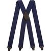 Olata Bretelle da Uomo a X, Senza Metallo, Clip in Plastica, 40 mm, Blu