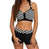 RYTEJFES Bikini Donna Mare Curvy Costume Donna Due Pezzi Solo Sopra Con Pantaloncini Fascia Pezzo Imbottitura Per Costumi Da Bagno Sotto Top Sportivo Ferretto Triangolo Piscina 3Xl Set 2 Nuoto A Perizoma Sexy