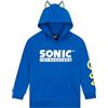 Sonic The Hedgehog Felpa Bambino, Felpa con Cappuccio Gamer con Orecchie 3D 8-9 Anni