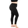 LEELA LAB Leggings Donna Taglie Forti, Linea Basic, Comodi e Versatili, Realizzati in Morbida Microfibra con Tecnologia Seamless - Made in Italy