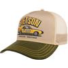 Stetson Cappellino Trucker Muscle Car Heritage Uomo - cap Berretto Baseball Mesh Snapback, con Visiera Estate/Inverno Primavera Estate Autunno Inverno - Taglia Unica Beige-Verde
