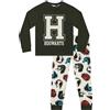 Harry Potter Pigiama Bambino, Pigiama Ragazzo Hogwarts, Pigiami Bambini Hogwarts, Set Pigiami Ragazzo Manica Lunga, Verde 6-7 Anni
