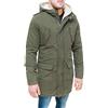 Evoga Giaccone Parka Uomo Verde Militare Casual Invernale (XXL, Verde Militare)