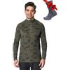 Merino.tech Maglione Lana Merino Uomo Mezza Zip - Intimo Termico Lana Merino Leggero, Medio, Pesante e Calzini