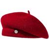 LumiSyne Cappello Basco Per Donna Berretto Francese Classico Misto Lana Tinta Unita Con Decorazione In Metallo Regolabile Vintage Cappello Da Artista Pittore Berretti Leggero Caldo Per Autunno Inverno