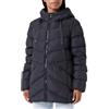 Geox W ANYLLA MID PARKA, Giacca Donna, BLACK, 44