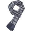 WANYING Nobile Seta Sciarpa per Uomo 100% Seta 11 Momme Sciarpa Doppio Strato per Primavera Estate Autunno Casual Business 155x26cm - Houndstooth Nero