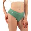 SLIPNESS Cotone Organico Certificato Oeko Tex Mutande Mestruali Donna Flusso Abbondante - Slip Assorbenti Ciclo Lavabili - Intimo Donne Ultra Discreto, 30-40 ml - Taglia XL - MOD Daily Verde