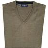 Alessandro Bardelli Maglione Maglioncino Uomo Scollo V Pullover Punta Tinta Unita Elegante Classico (XL - Moro)
