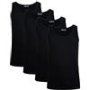 Navigare Canotta in 100% Cotone Art.811 Conf. 4 pz Nero XXL