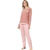 SNELLY Pigiama Donna Invernale Cotone Punto Milano, Pigiami 2 Pezzi Morbido con Maglia Manica Lunga, Fantasia a Scelta, Taglie 44 46 48 50 52 54
