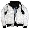 LP-FACON DMC Ner-o - Giacca in pelle con cappuccio, colore: Blu