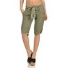 malito more than fashion Malito Donna Lino Pantaloni Tempo Libero Pantaloni Chino Capri Plain Colors 8186