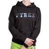 PYREX ORIGINAL - Felpa con Cappuccio da Donna in Cotone, Polsini Elasticizzati, Logo Frontale Riflettente Riflettente - Art.45160 (Nero, L)