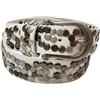 styleBREAKER Cintura da donna con borchie di diverse forme, cintura in ecopelle unicolore, cintura da donna regolabile 03010008