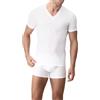CAGI 3 T-Shirt Scollo V Mezza Manica Art 1305 100% Cotone Bianco TG. 3