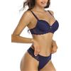 SHEKINI Completo Intimo Donna Sexy Hot Lingerie Set Pizzo Elegante Push up Reggiseno con Ferretto Reggiseno e Perizoma 2 Pezzi Sexy Biancheria Intima