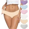 ALTHEANRAY Mutande da Donna Cotone Senza Cuciture morbide Hipster a Vita Media Bikini da Donna