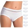 Cotonella 8 Slip Donna L'Altra Midi in Cotone Bielastico,Aet. GD168 Bianco 6/XXL
