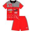 Disney Pixar - Pigiama corto per bambini e bambine, motivo: Cars Racing, Rosso, 6-7 Years