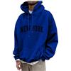 Generico Felpa Uomo con Cappuccio Giacca Invernale Uomo Taglie Forti Bodybuilding Sport Hoodie Moda Felpe Tennis Sportivo Maniche Lunghe Sweatshirt Imbottite Running Termica Leggera Militare 2#Bleu Royal XL