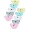 LOREZA ® 10 Slip in Cotone per Ragazze Intimo con Vari Motivi 2-15 Anni