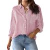 NONSAR 9359 Camicia da Donna con Scollo a V Donna