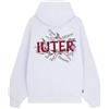 Iuter Felpa con Cappuccio Heaven Hoodie White Originale Milano (IT, Testo, L, Regular, Regular, Bianco)
