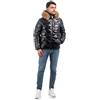 VEQUÈ Giubbotto Uomo Invernale Piumino Imbottito Giubbino Cappuccio Pelliccia VEQUE (IT, Testo, XXL, Regular, Regular, Nero)