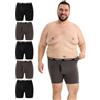INNERSY Grandi misure, boxer da uomo, in cotone, da uomo, con apertura, XXL, 6XL, confezione da 5
