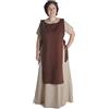 HEMAD Scapolare medievale Hrotsvit in cotone verde chiaro, azzurro, verde, nero, bianco, rosso, marrone, viola, colori di canapa, rosso fuoco, beige, giallo, marrone chiaro S/M, L/XL