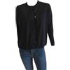 Pamira Donna S571C Blu, 54 - Cardigan con Girocollo e Manica Corta - Lana Merinos Extrafine - Made in Italy