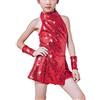 LOLANTA Costume da Ballo con Paillettes per Ragazze - Abbigliamento Hip-Hop per Bambini
