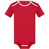Landofgenie Uomo Onesie Manica Corta Pigiama Intero per Uomo Cotone Bodysuit Rosso 3XL
